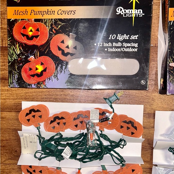 Roman Inc. • Halloween Light Set • Pumpkin • Ghost • 2 Boxes (20 Lights) • New - Picture 14 of 16